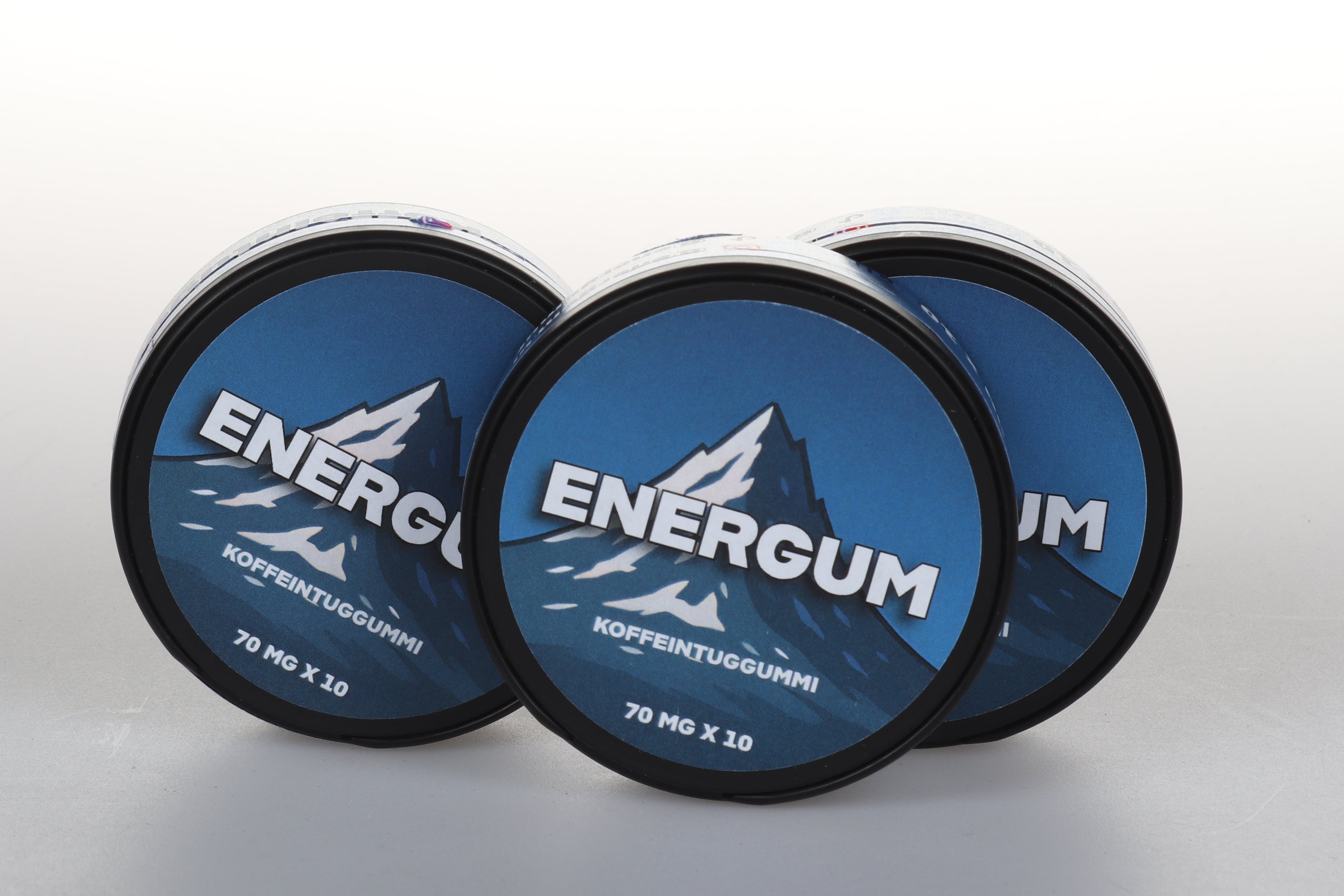 3-pack koffeintuggummi Mint