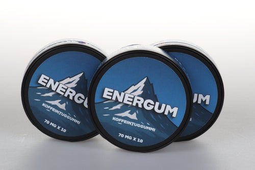 3-pack koffeintuggummi Mint