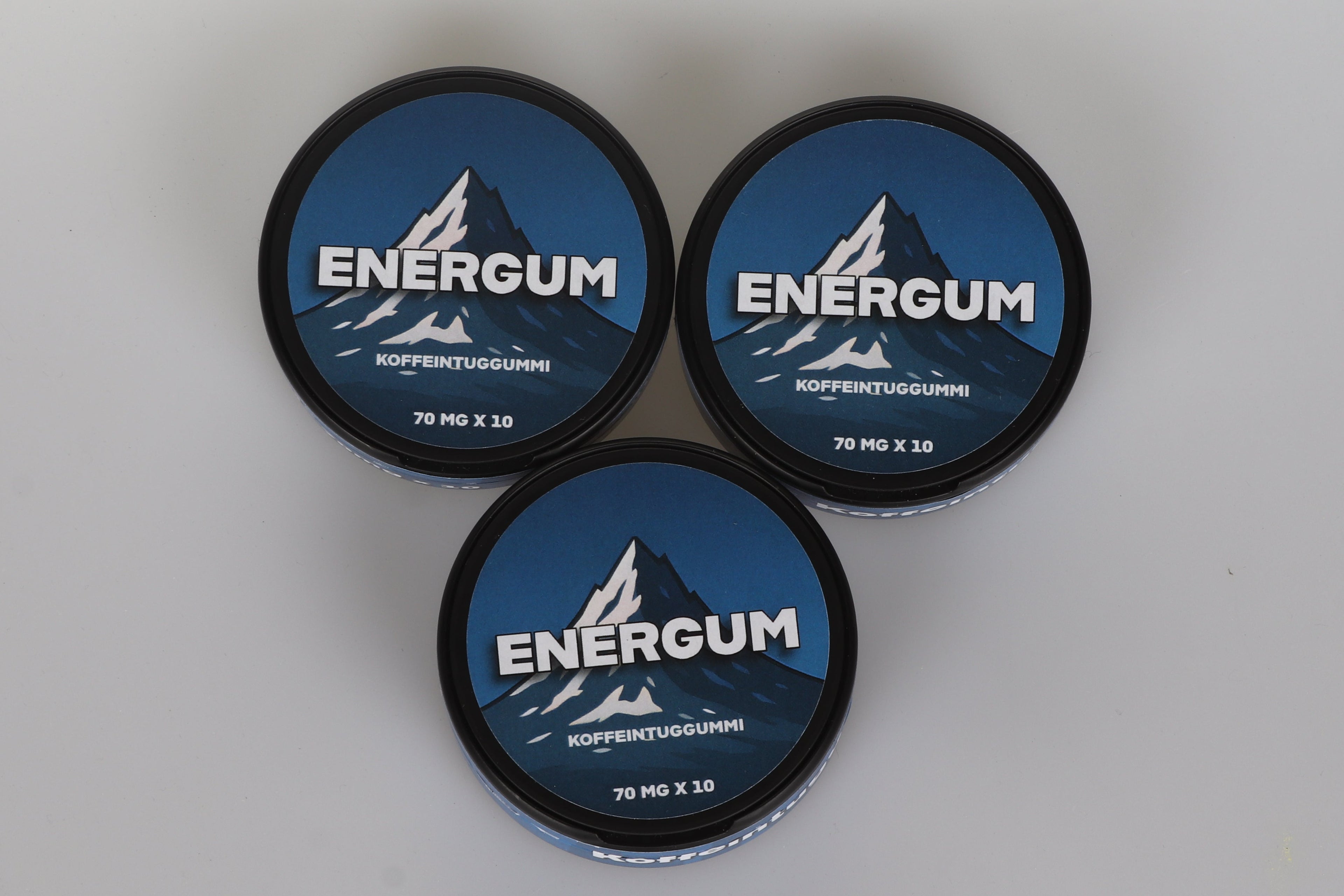 3-pack koffeintuggummi Mint